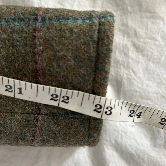 Brooks Brothers green Tweed Suit Women Wool Blazer Jacket Skirt Matching Set